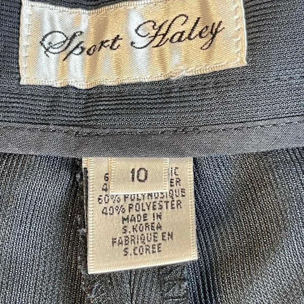 Sport Haley Gray Polyamide & Polyester Shorts Size 10